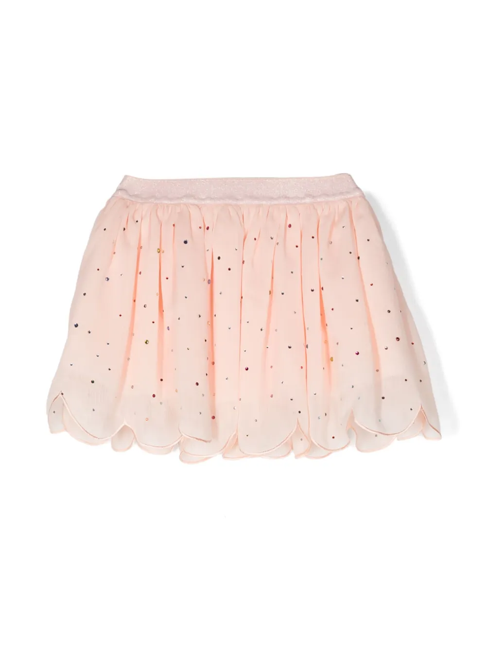 Stella McCartney Kids jupe à design strassé - Rose