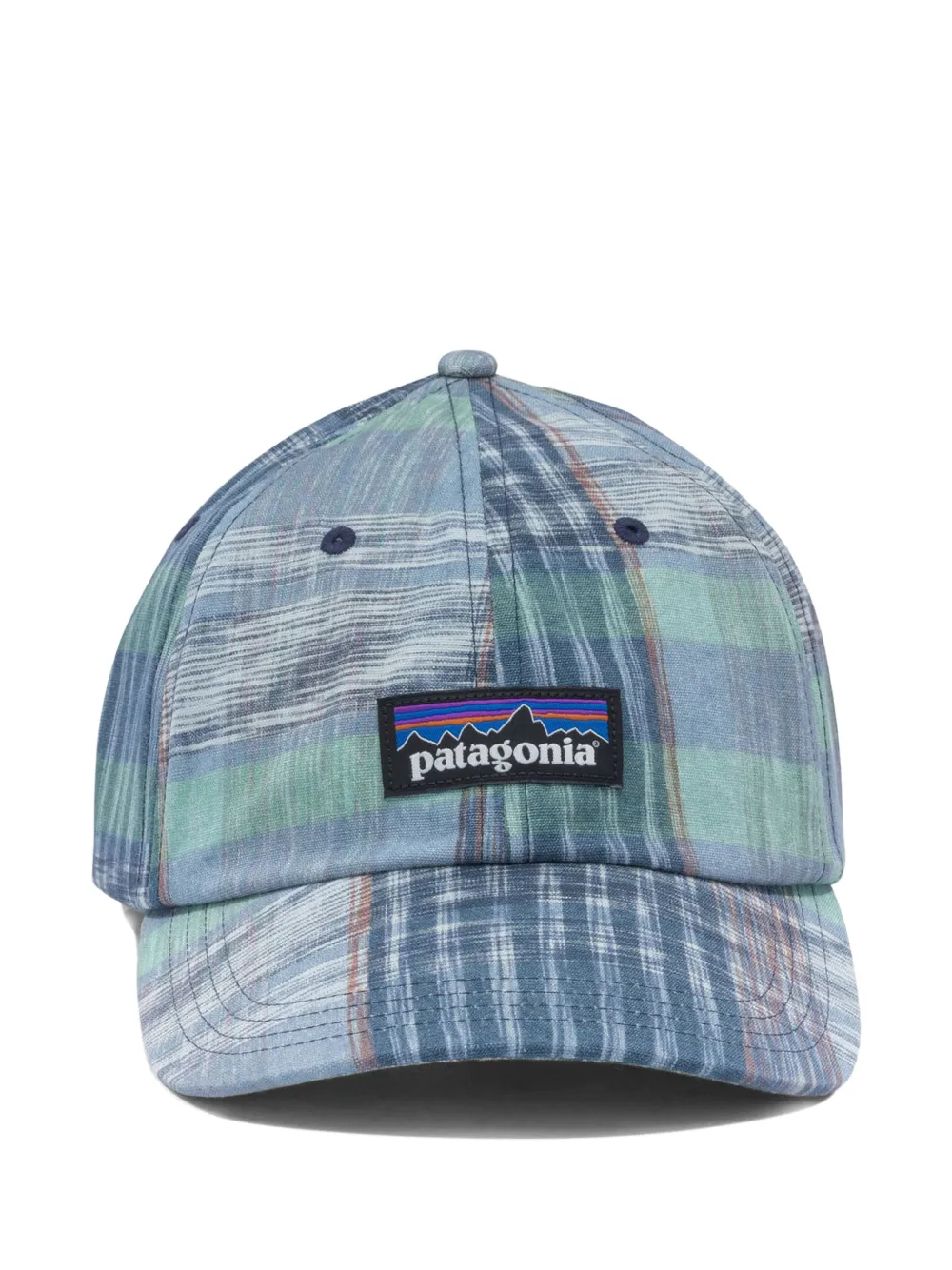 Patagonia casquette P-6 à carreaux - Bleu