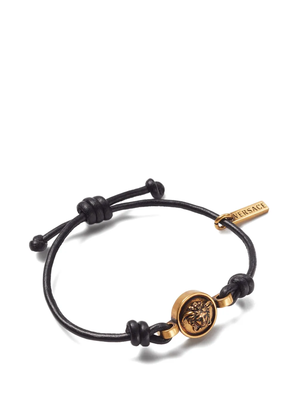 Versace bracelet Medusa en cuir - Or