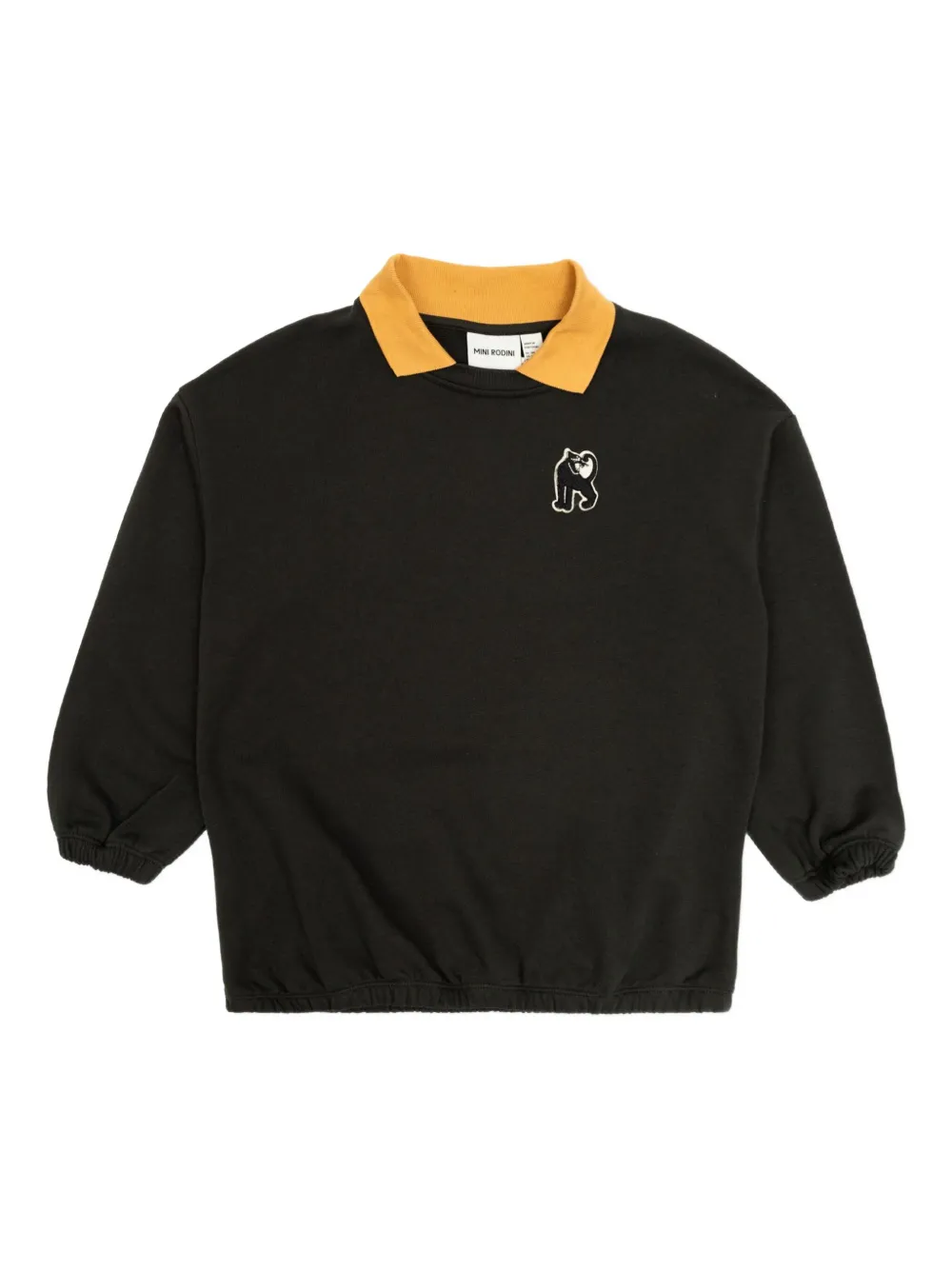 Mini Rodini sweat à broderies - Noir