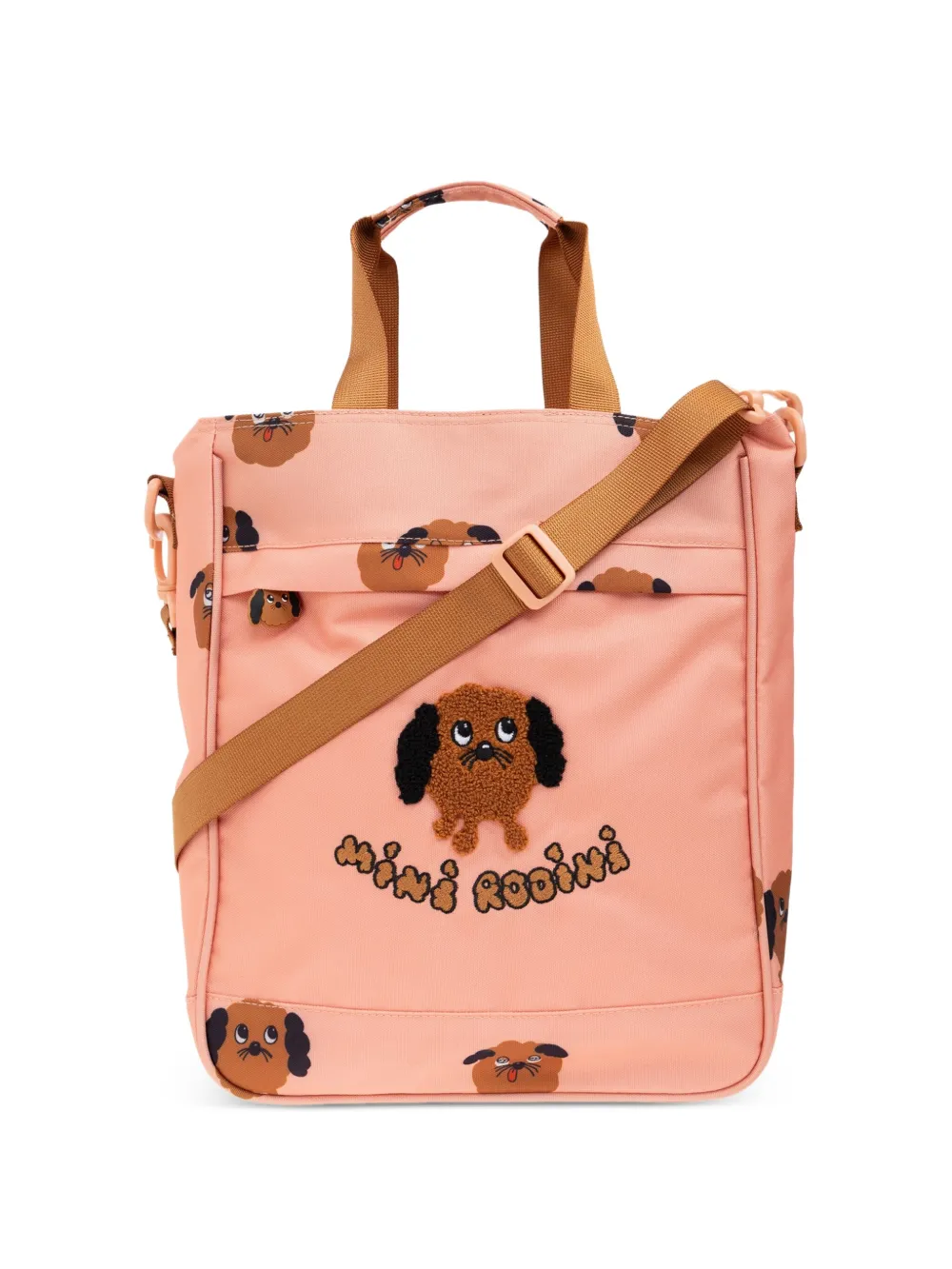 Mini Rodini sac porté épaule à imprimé Doggies - Rose