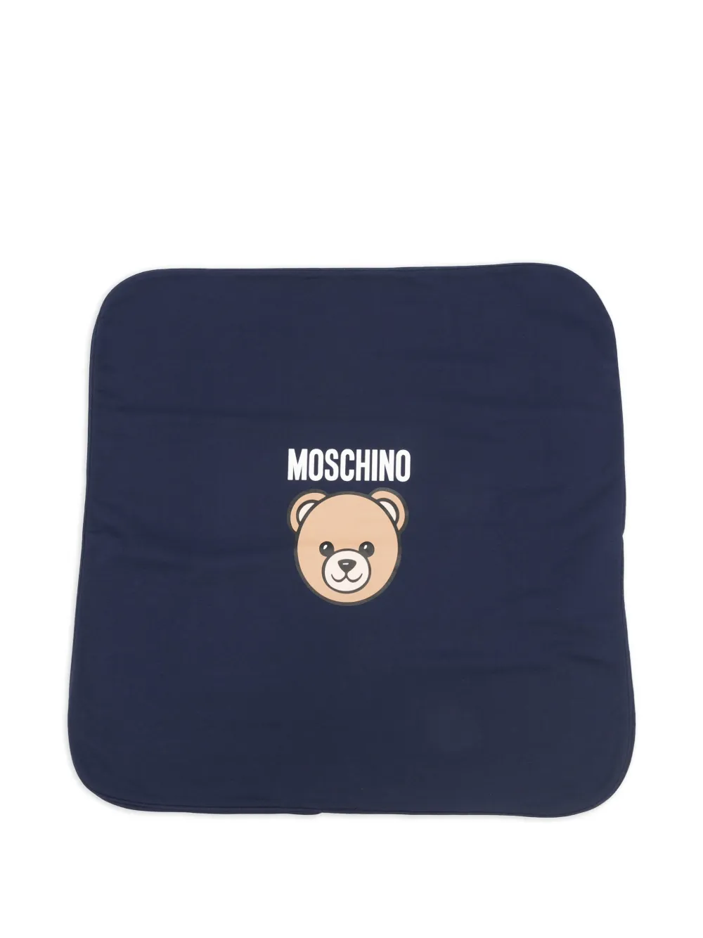 Moschino Kids couverture à logo - Blanc