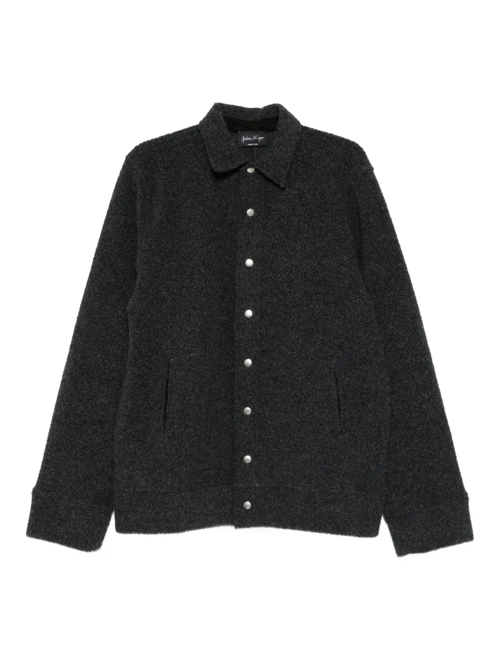 Andrea Ya'aqov surchemise en laine mélangée - Noir