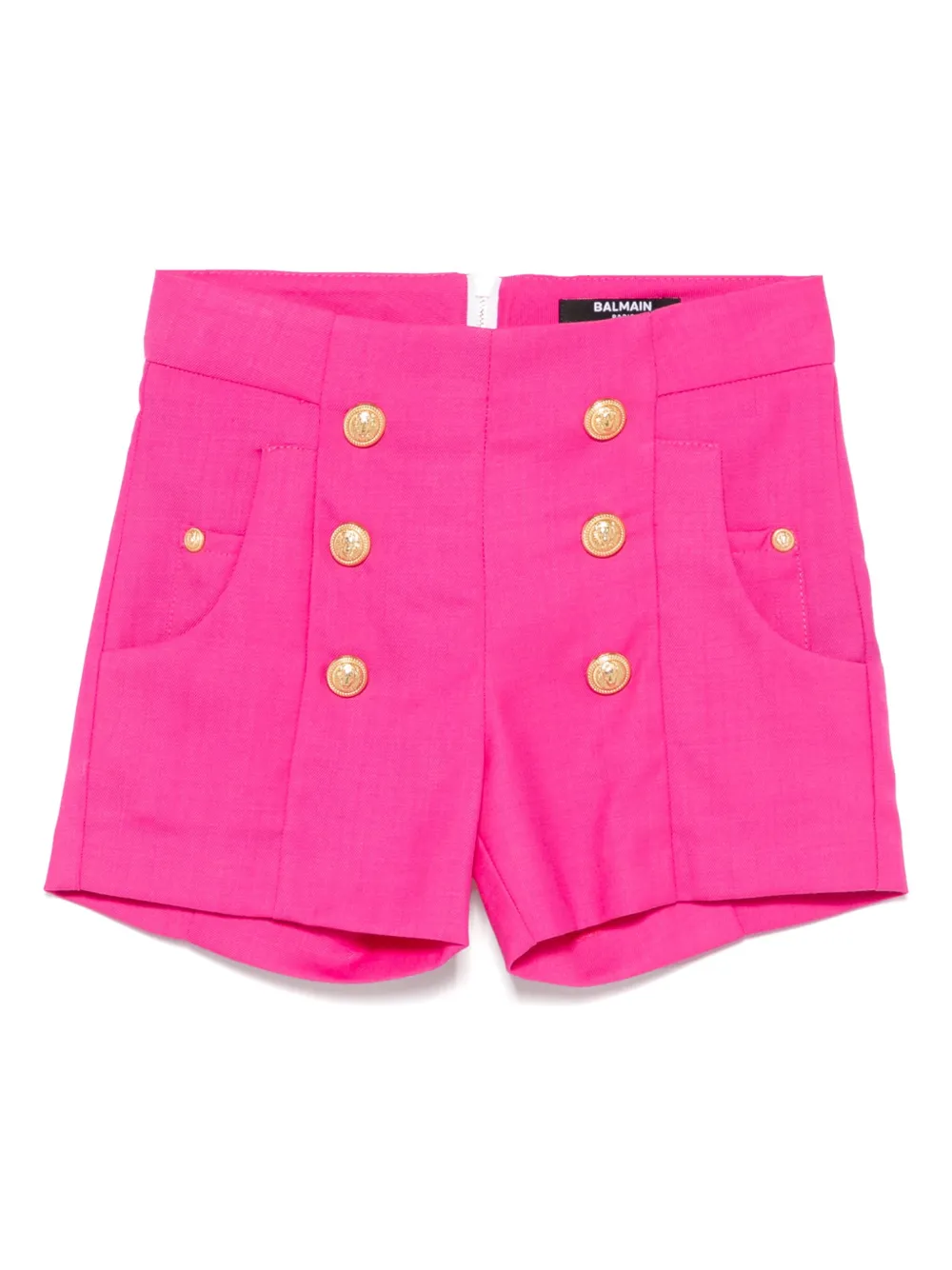 Balmain Kids short en sergé - Rose