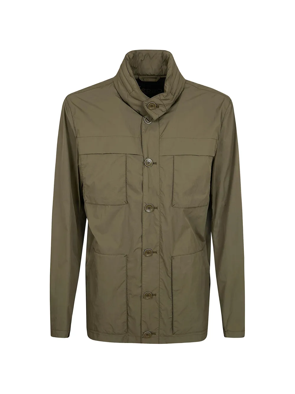 Herno veste boutonnée à poches multiples - Vert