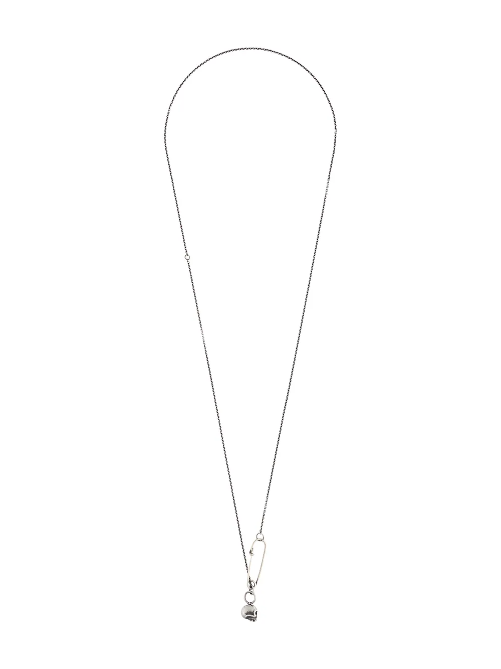 WERKSTATT:MÜNCHEN collier à pendentif tête de mort - Argent
