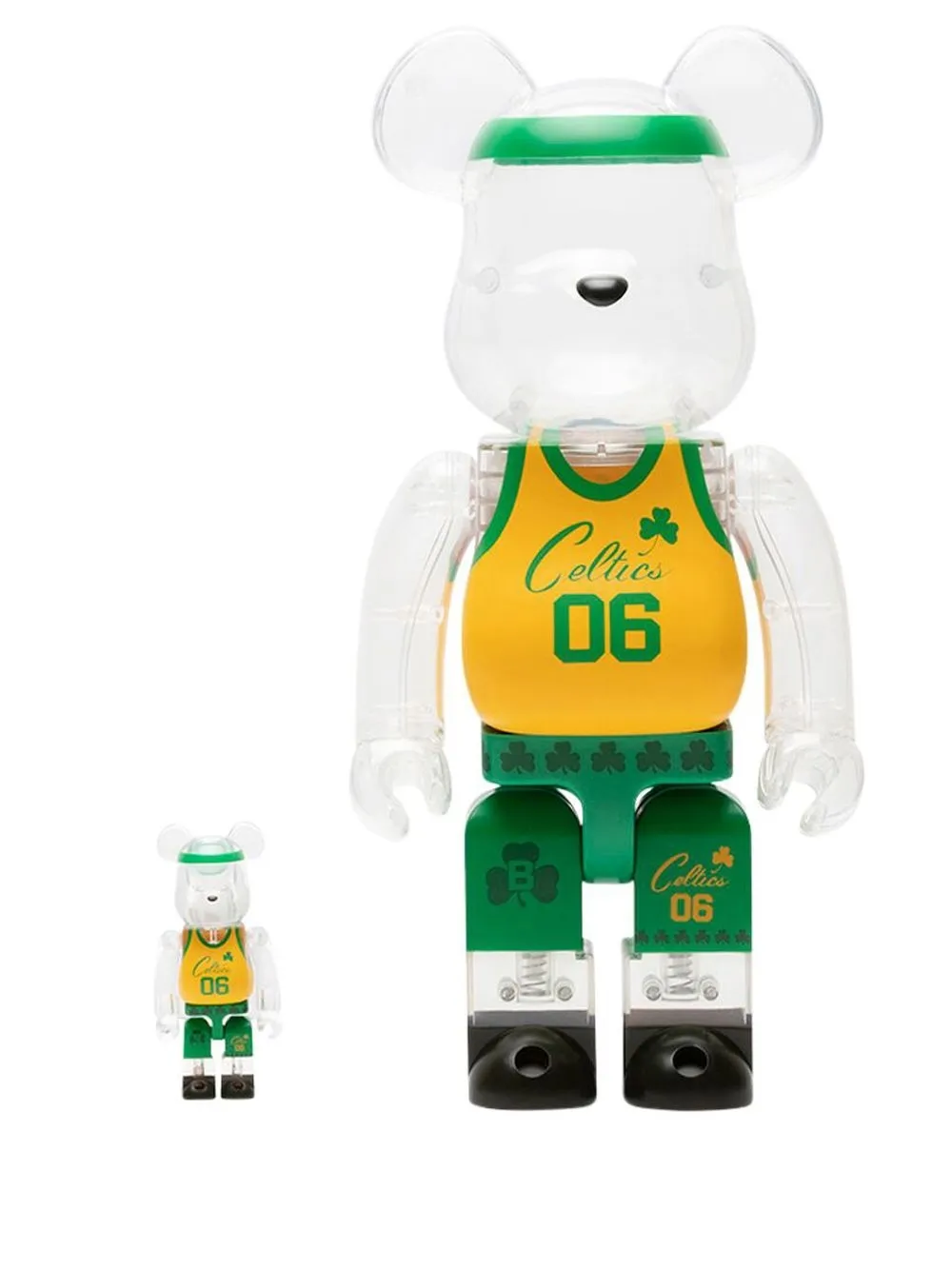 MEDICOM TOY x Bodega x NBA lot de figurines BE@RBRICK 400% et 100% - Vert