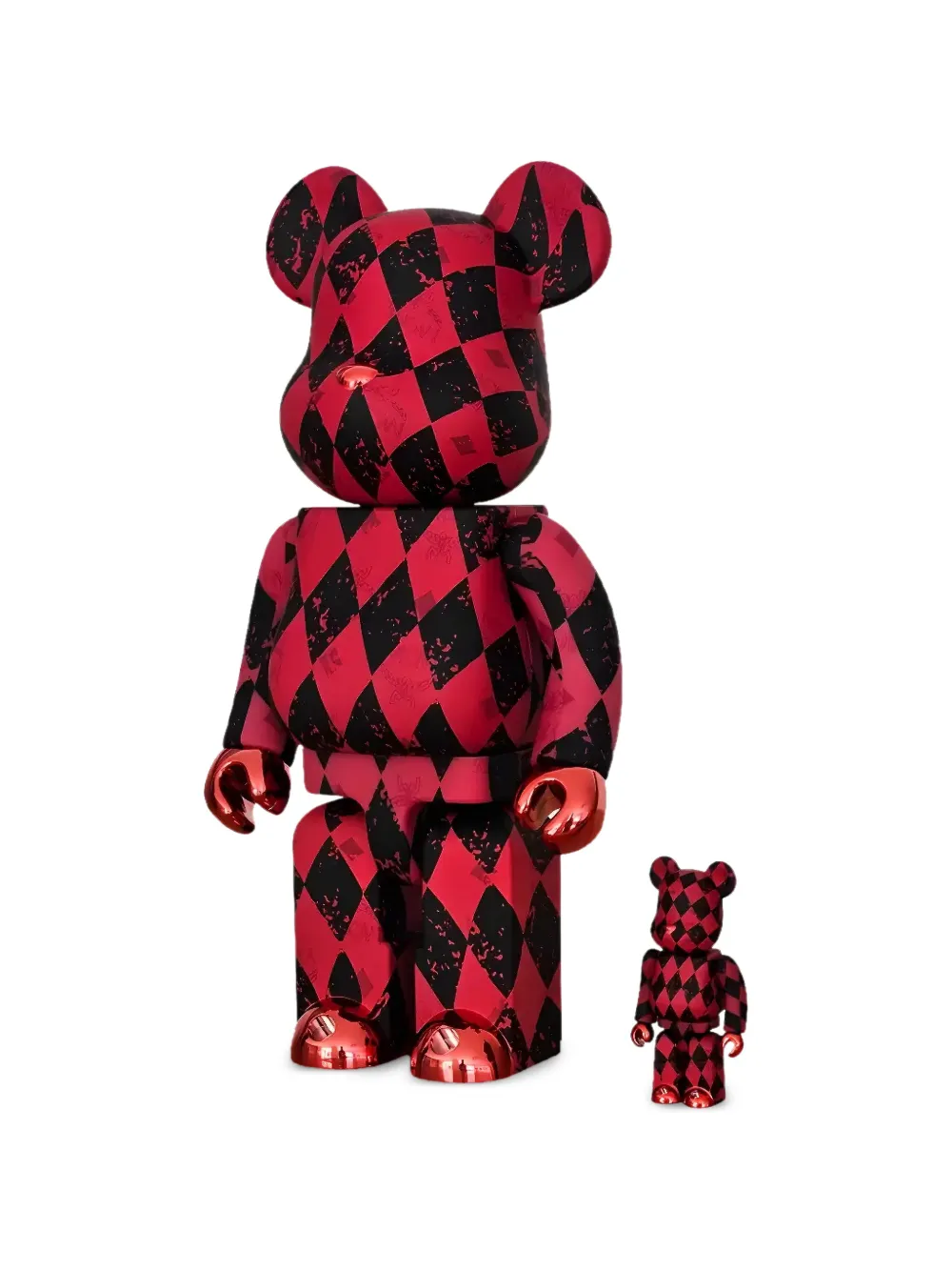 MEDICOM TOY figurines x MCM BE@RBRICK Harley Quinn 100 % + 400 % - Rouge