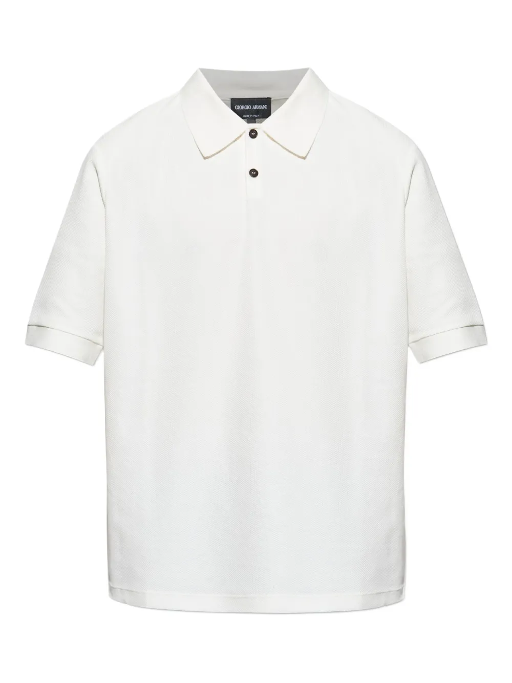 Giorgio Armani polo à manches courtes - Tons neutres