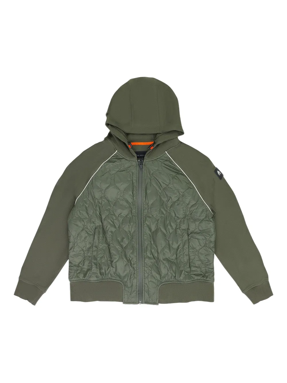 Moose Knuckles hoodie matelassé à fermeture zippée - Vert