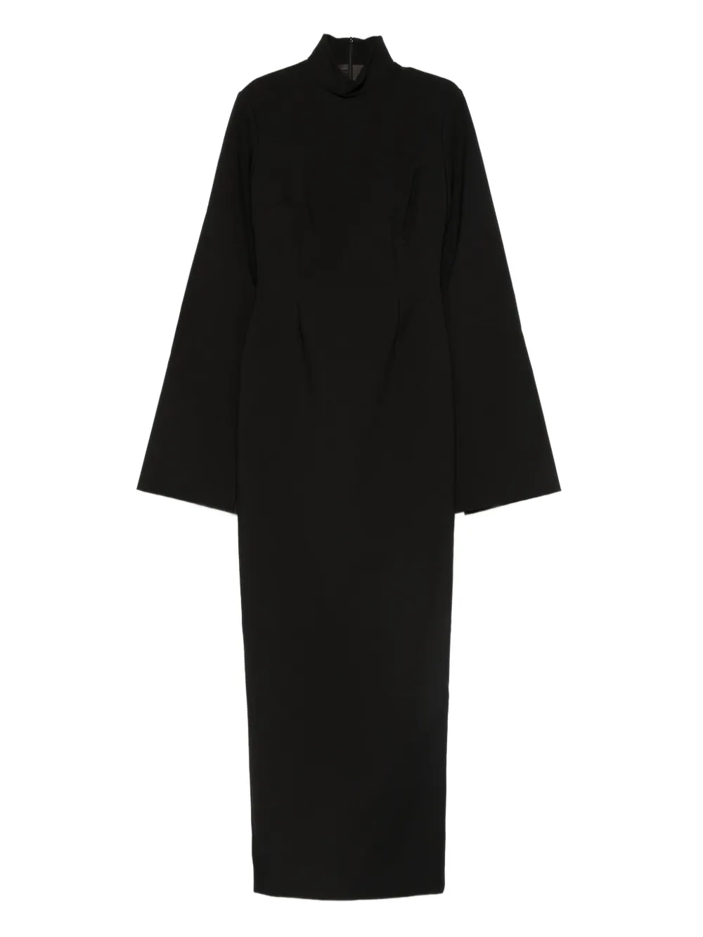 Solace London robe longue Josefine à manches longues - Noir