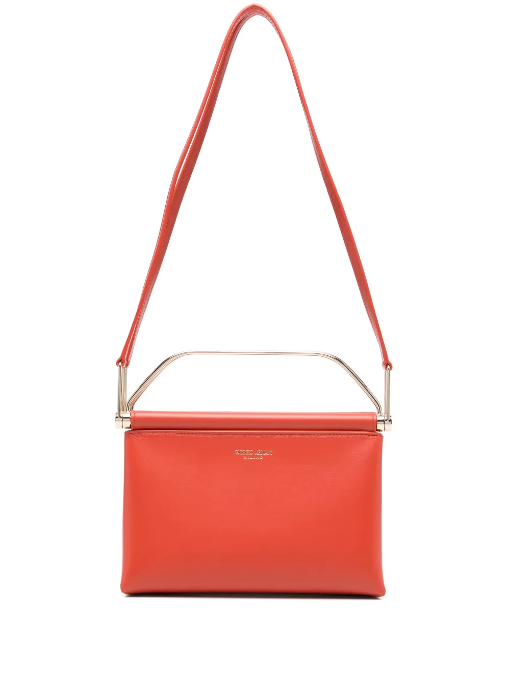 Giorgio Armani petit sac à main en cuir - Orange