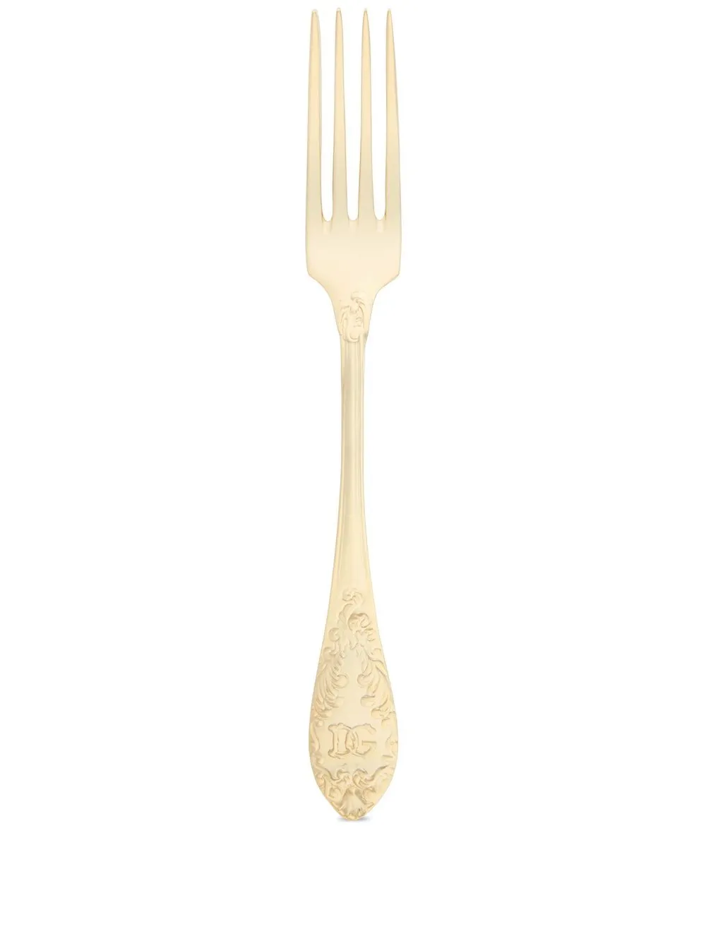 Dolce & Gabbana fourchette à dessert en plaqué or 24ct