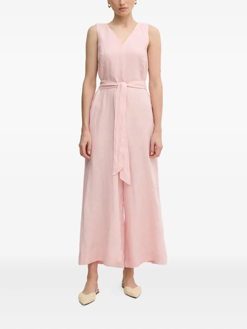 Benetton combinaison à taille nouée - Rose