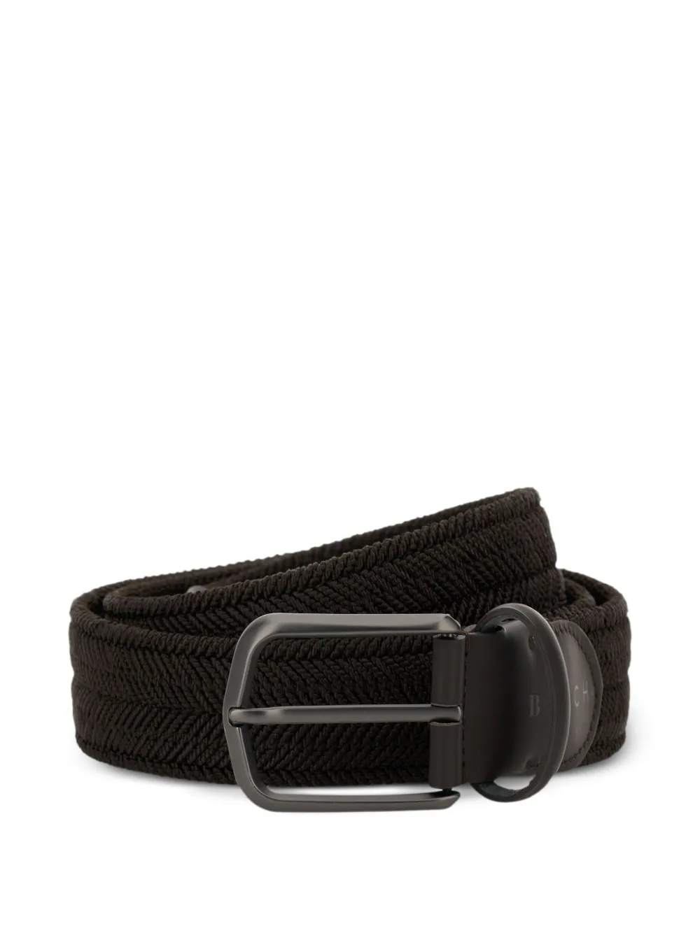 Boggi Milano ceinture à chevrons - Marron