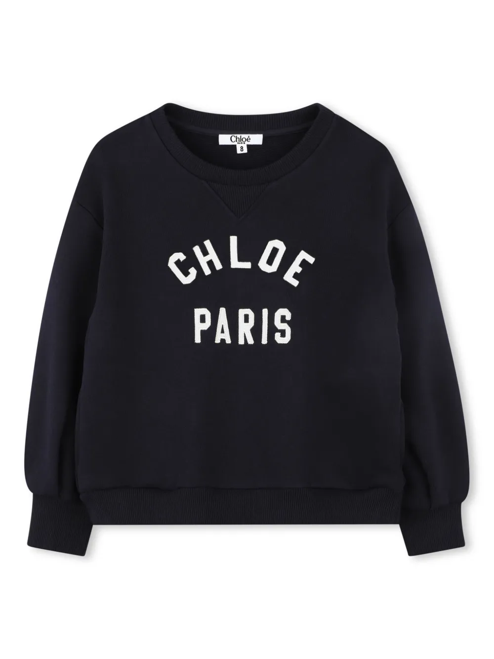 Chloé Kids sweat à logo brodé - Bleu