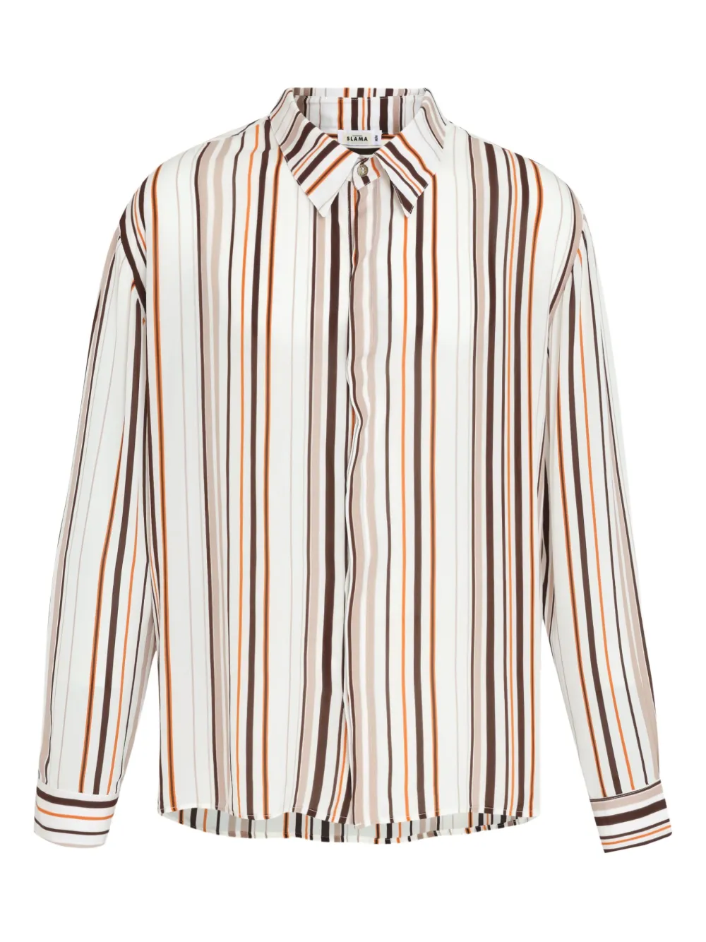 Amir Slama chemise rayée à manches longues - Blanc