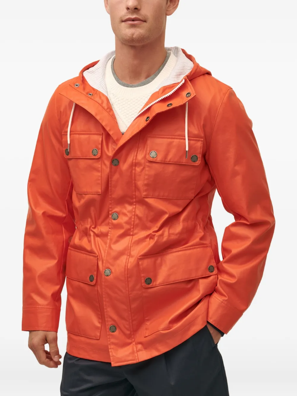 Brooks Brothers imperméable à capuche - Orange