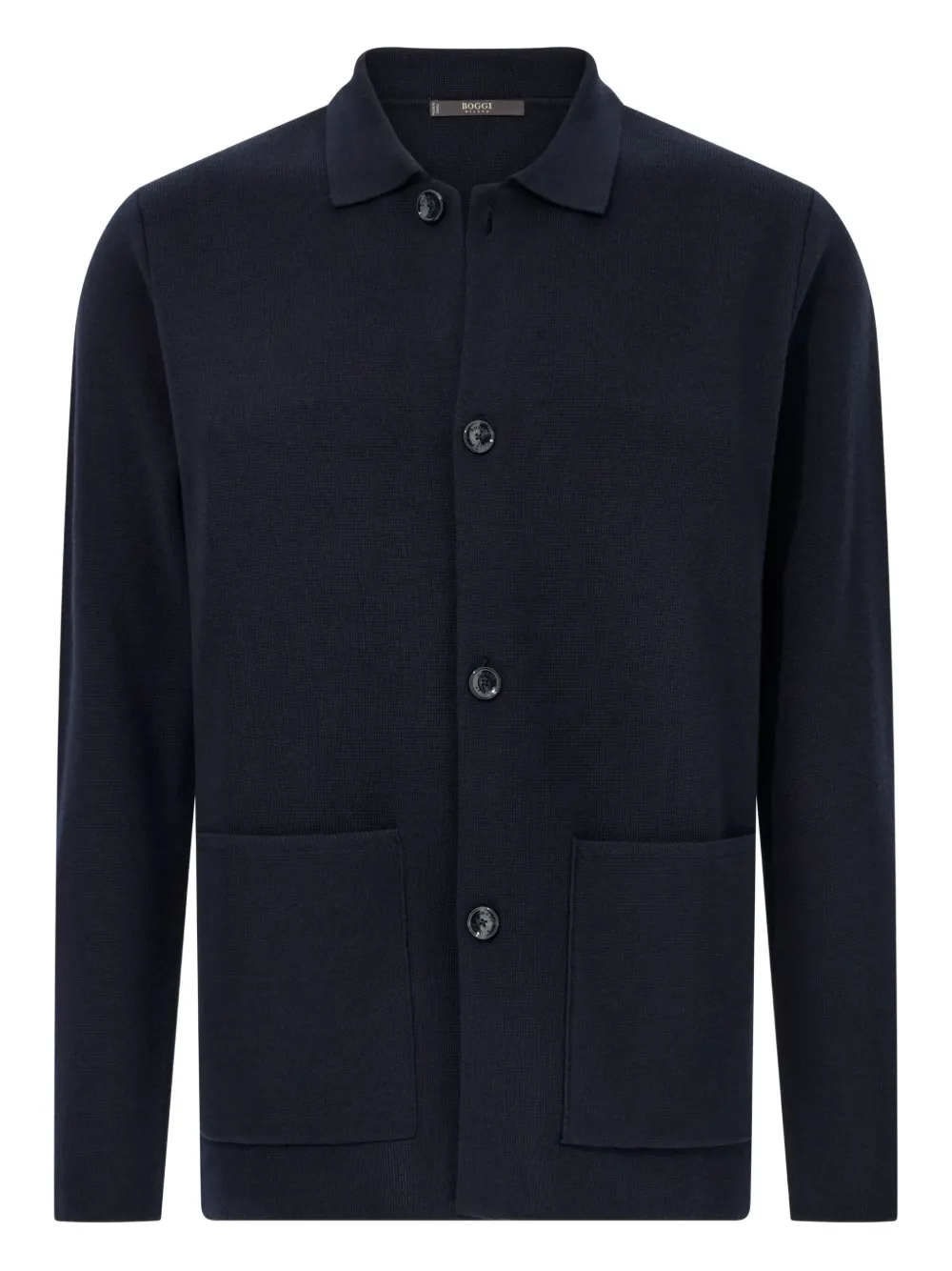 Boggi Milano chemise en sergé à poche poitrine - Bleu