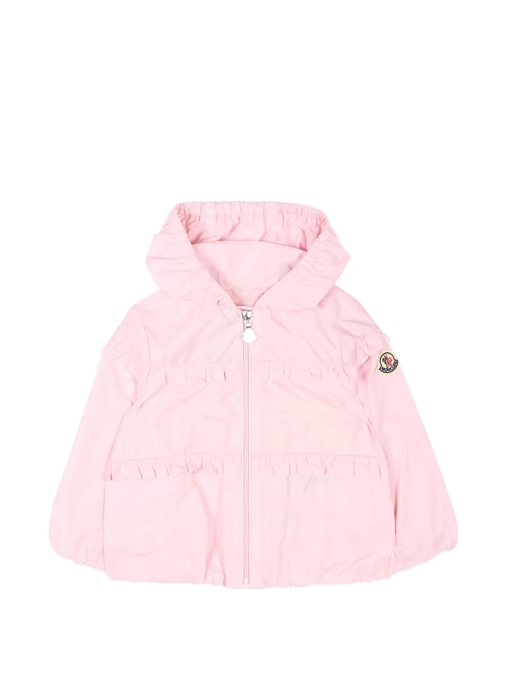 Moncler Enfant veste à volants - Rose