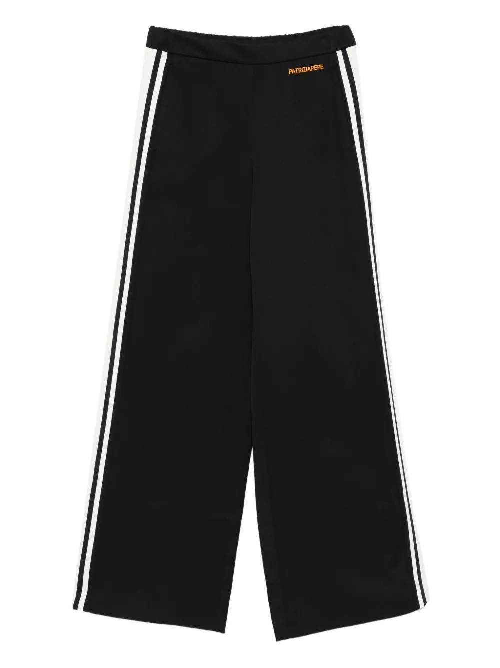 Patrizia Pepe pantalon ample à taille haute - Noir