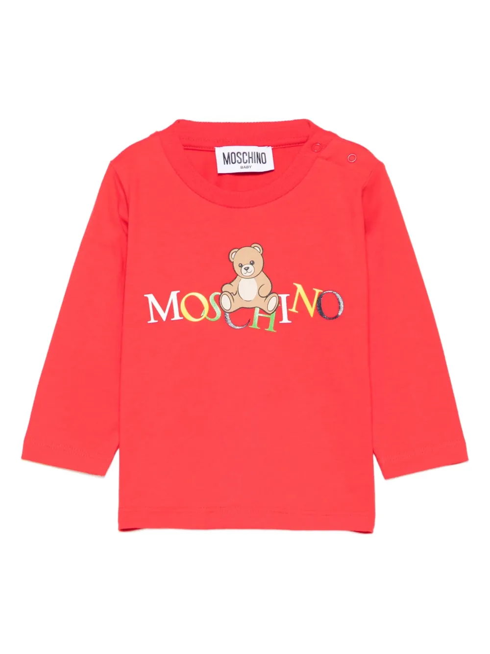 Moschino Kids haut à manches longues - Rouge