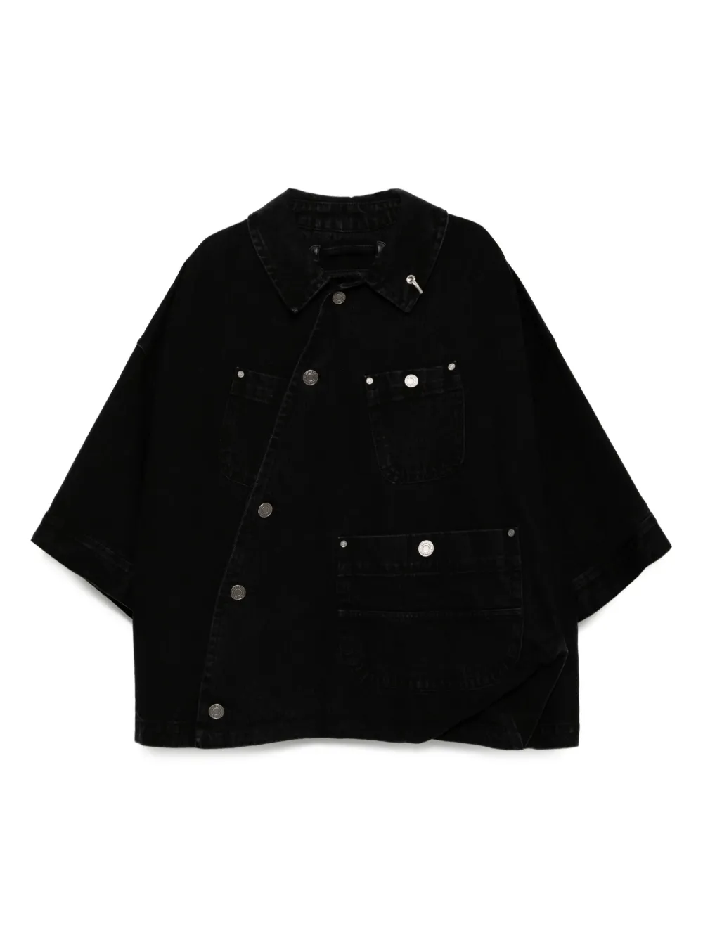 SONGZIO veste Bias en coton - Noir
