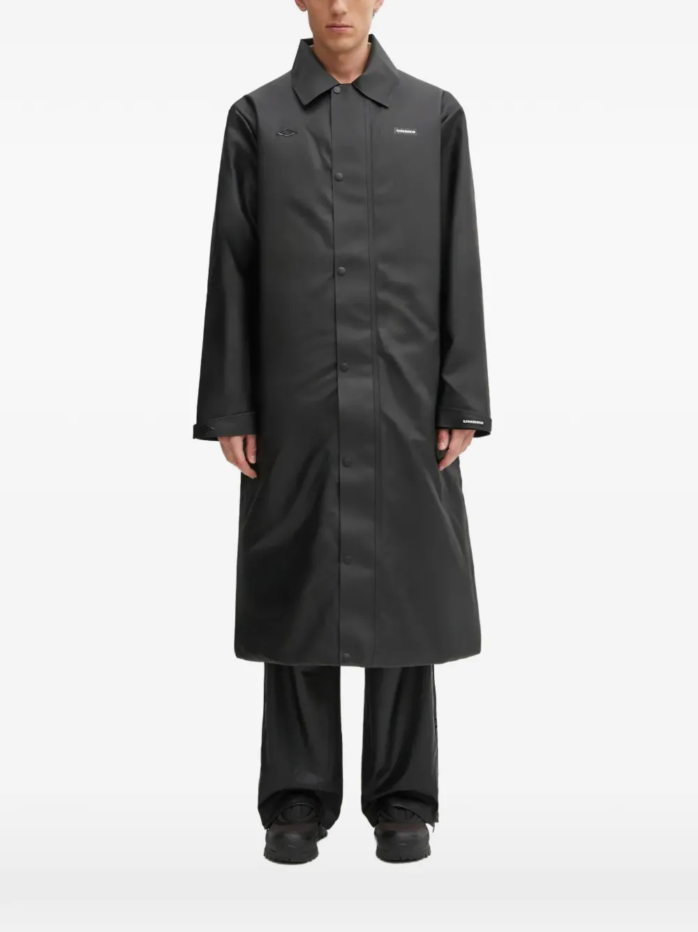 Rains x Umbro imperméable à boutonnière - Noir