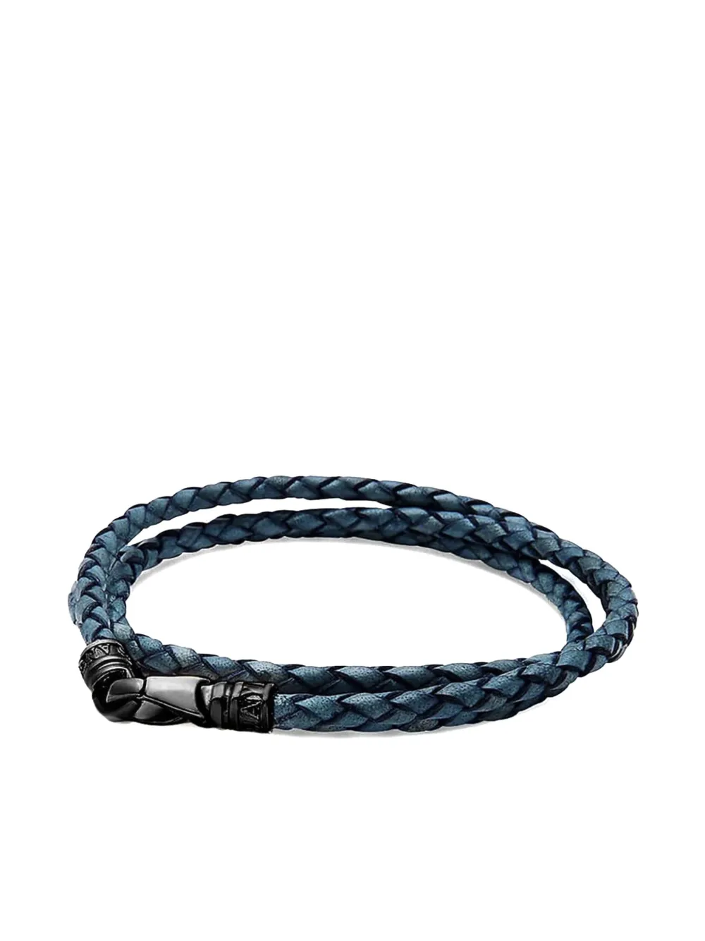 Nialaya Jewelry bracelet multi-tours en cuir - Bleu
