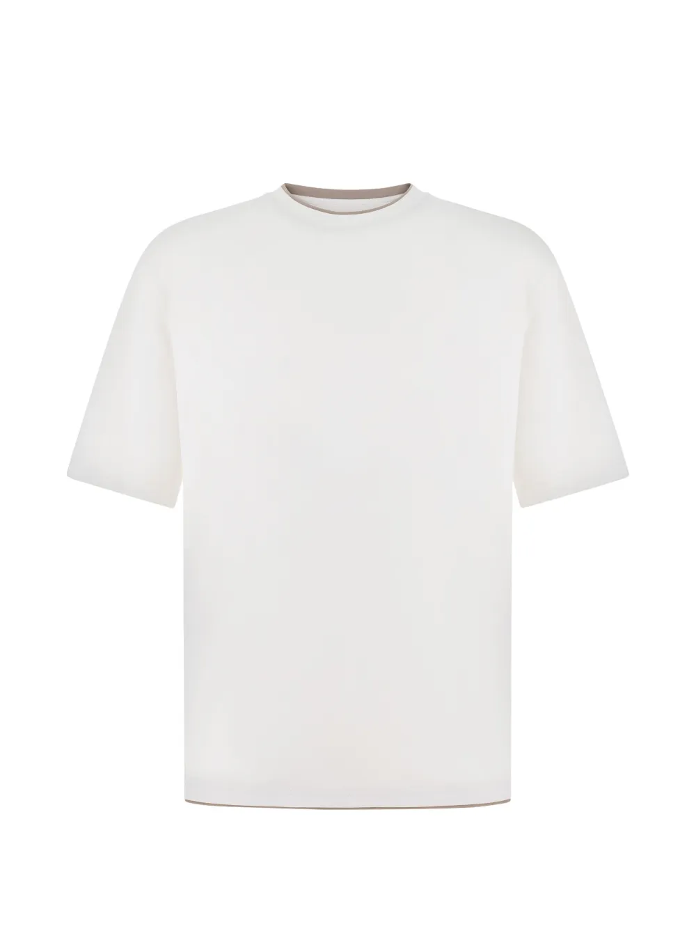 Boggi Milano t-shirt à bords contrastants - Blanc