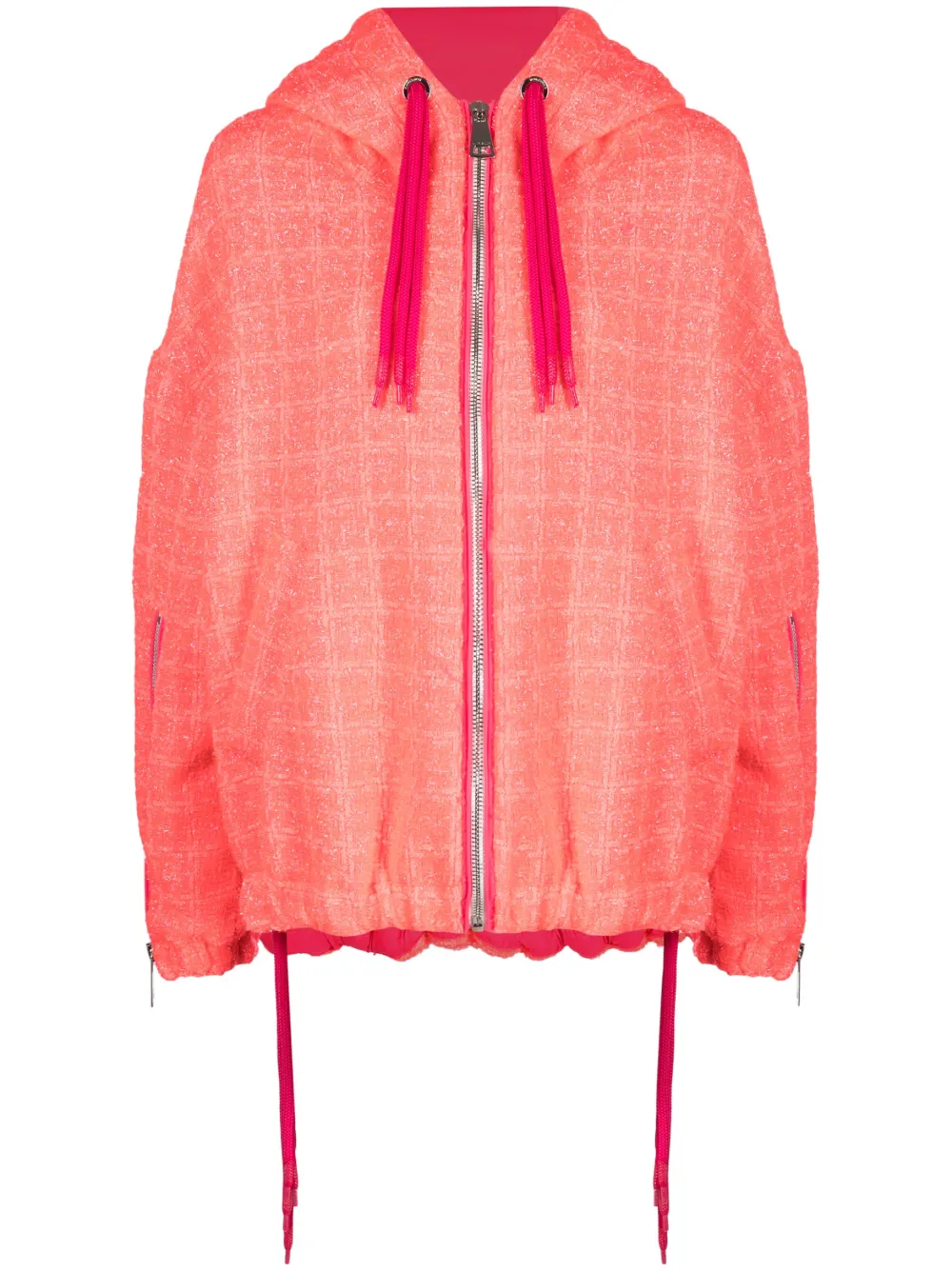 Khrisjoy veste en tweed à capuche - Rose