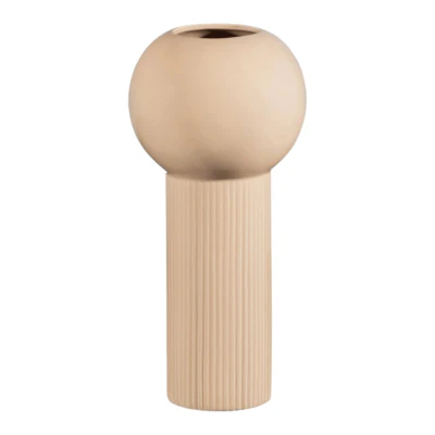 WOOOD vaas zayn beige 29 cm | 8 stuks