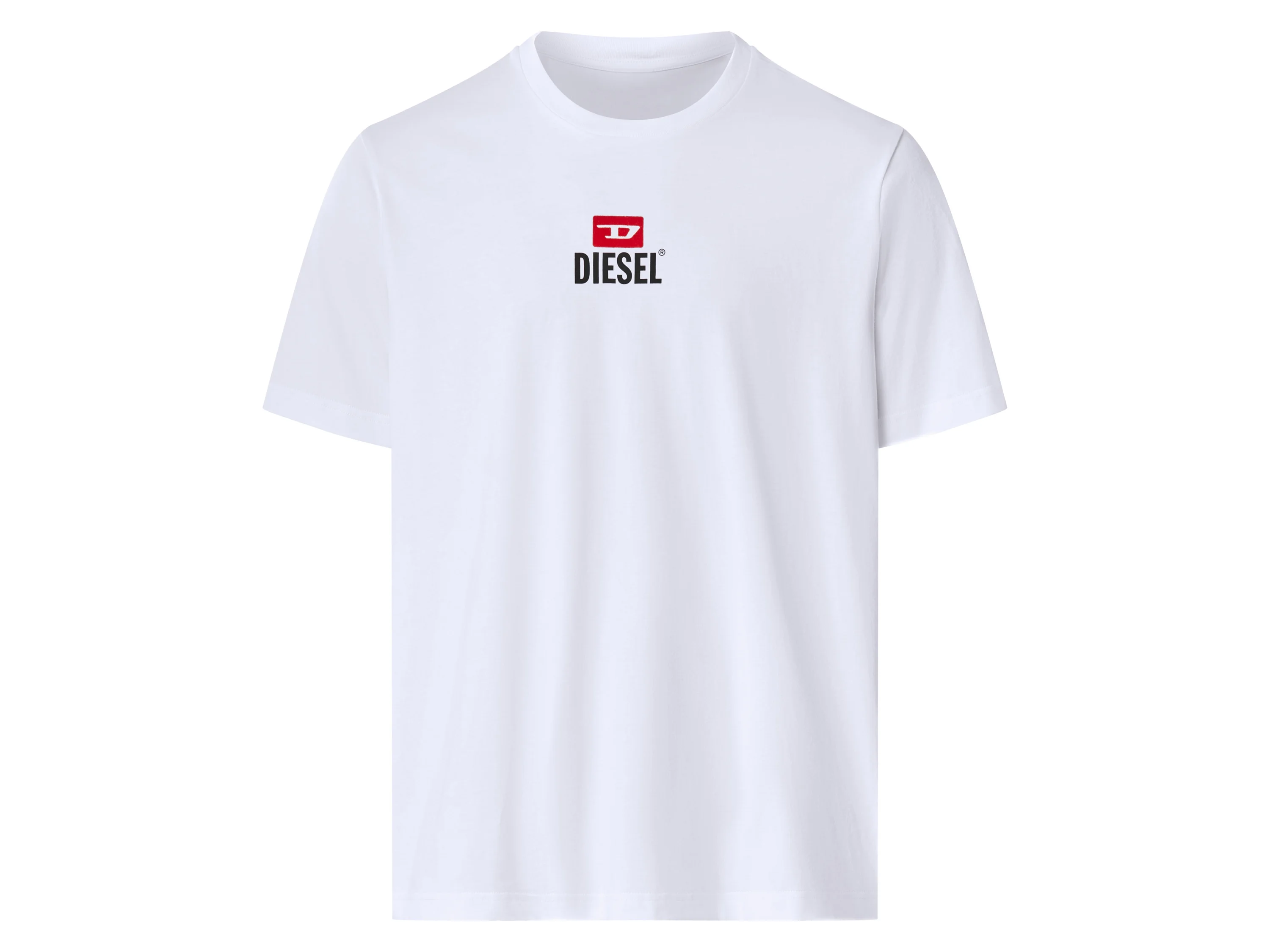 DIESEL Heren T-shirt (Wit, XL)