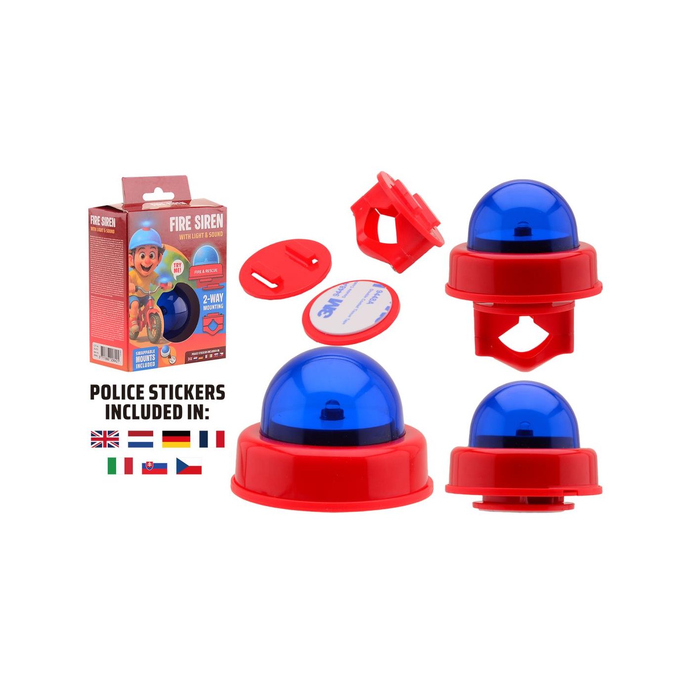 Johntoy Bike Fun Brandweer sirene deluxe