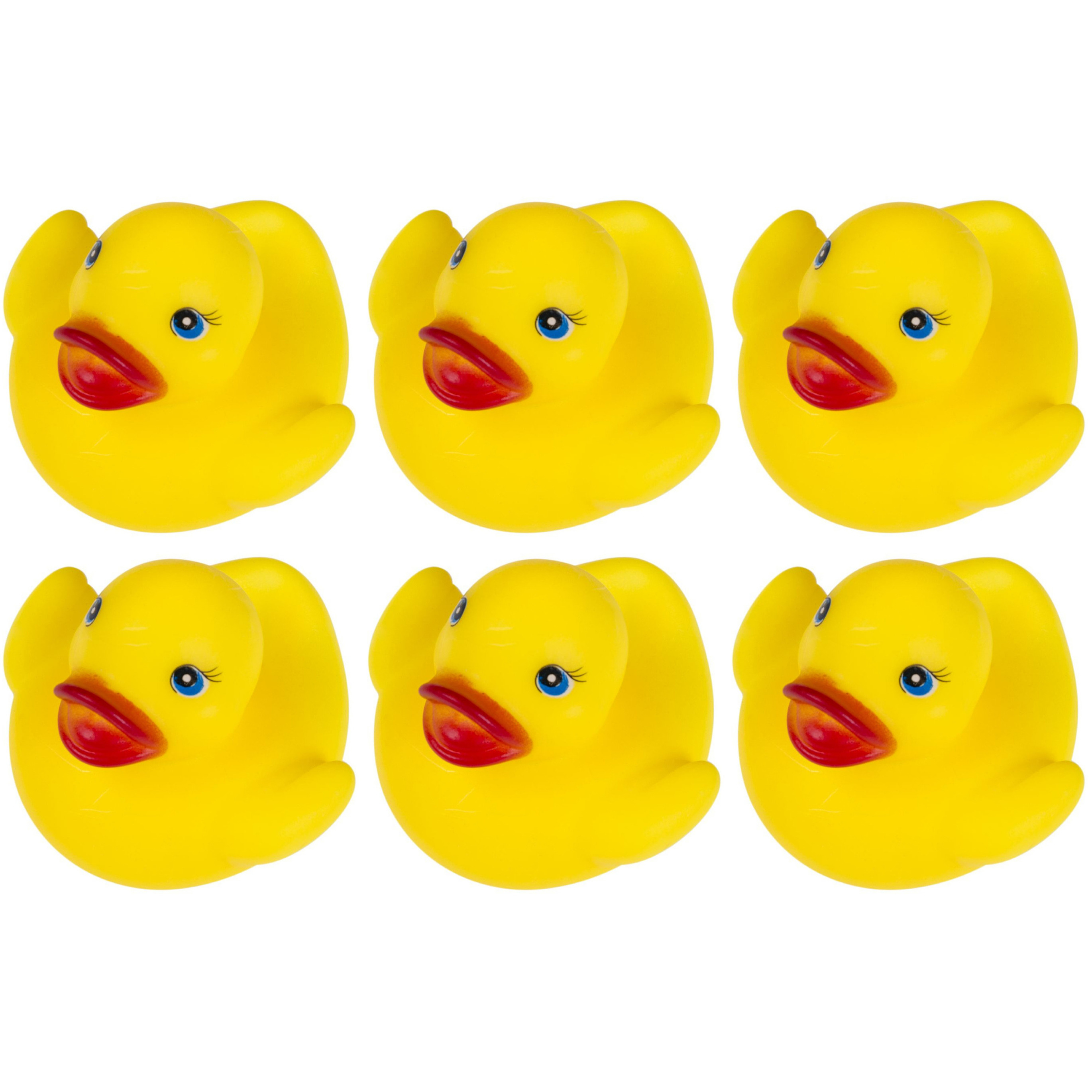 Duckiez badeendjes - 36x st - geel - 5,5 cm - badspeelgoed -Speelgoed -