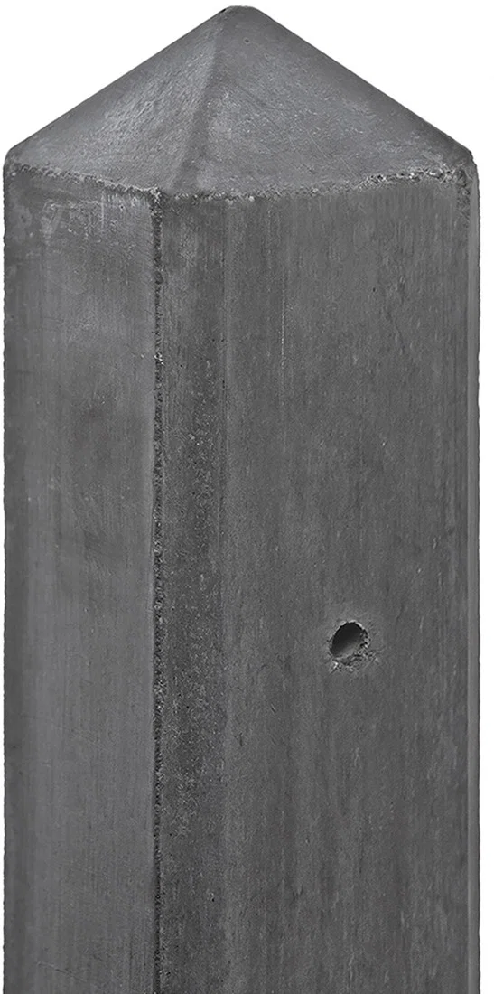 Betonpaal T-paal 10 x 10 x 280 cm tuintegel Antraciet ongecoat Gardenlux - Gardenlux