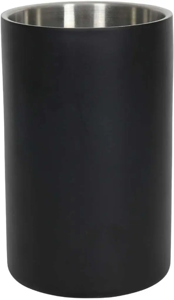 HIT trading Wijnkoeler rvs dubbelwandig zwart