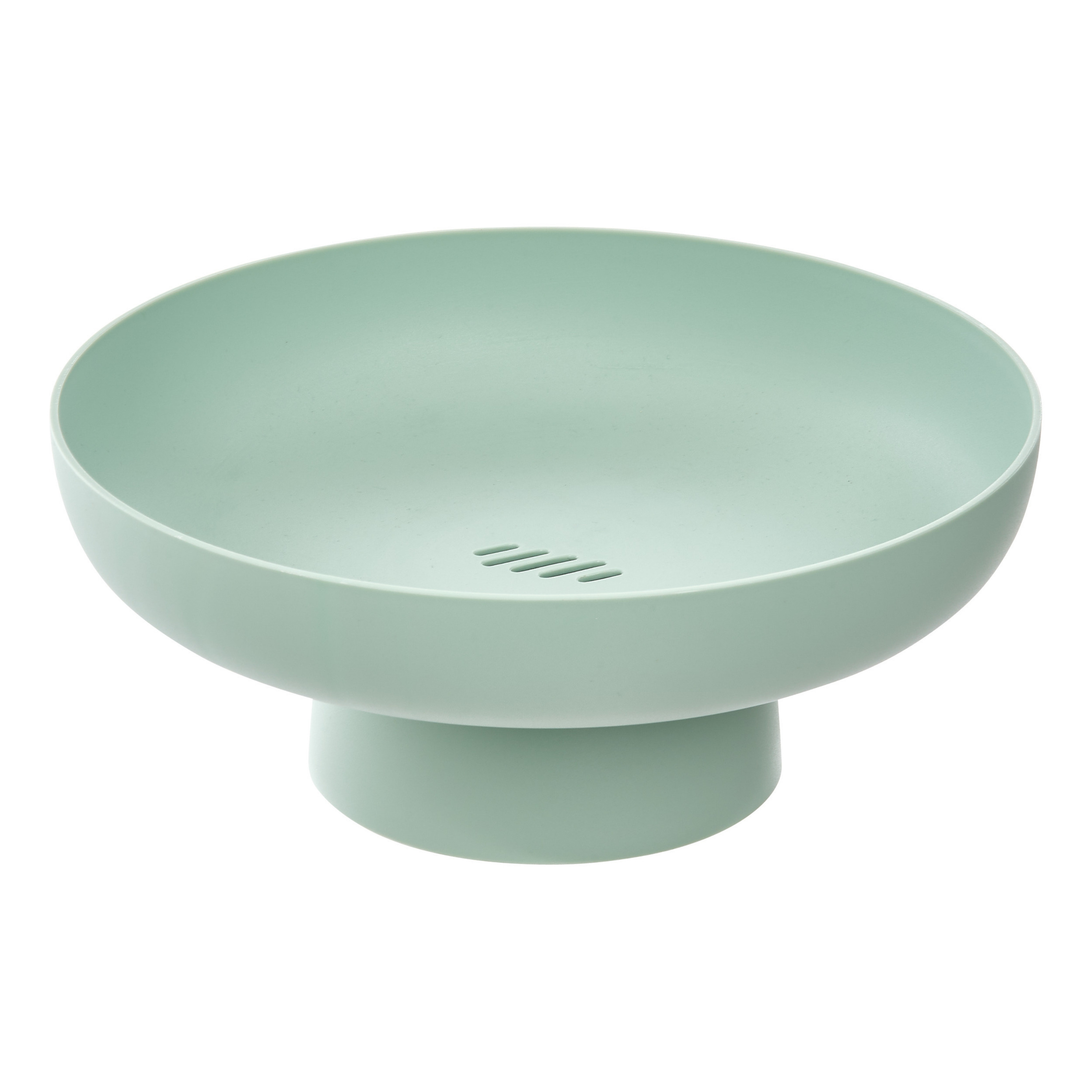 5Five Fruitmand - mintgroen - kunststof - D26 x H11 cm - fruitschaal -