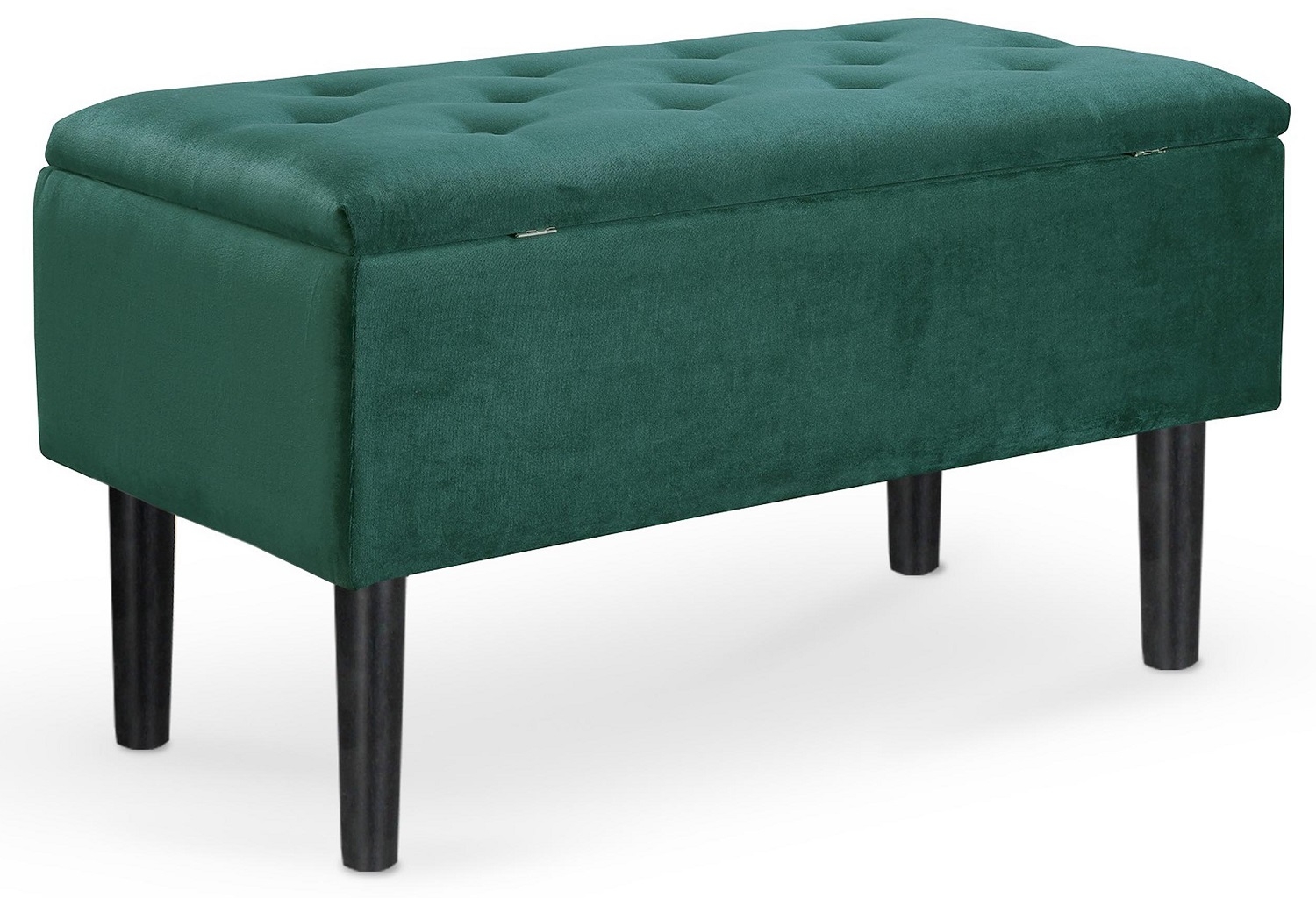 Opbergbank Cleo 80 cm breed in donkergroen