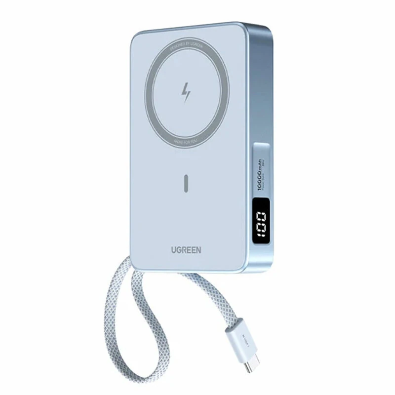 Ugreen PB594 30W 36Wh 10000mAh Magnetische Draadloze Krachtbank Wordt geleverd met USB-C Kabel Externe Batterij Voedings