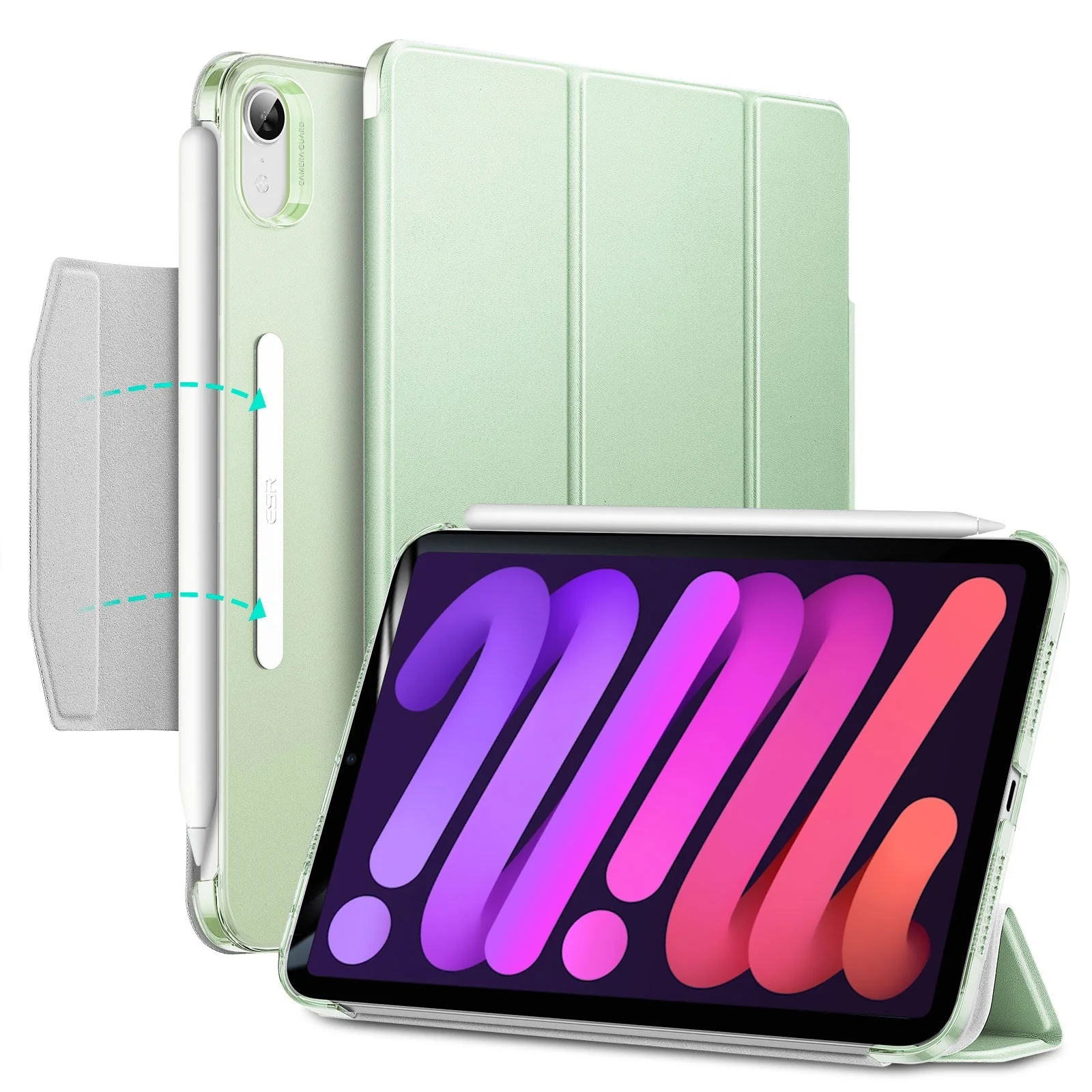 iPad mini 6 (2021) Ascend Trifold Case - Mint Green