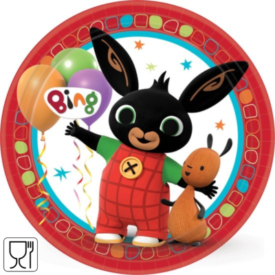 Amscan Wegwerpborden bing karton 23 cm 8 stuks | 24 stuks
