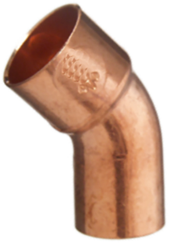 Cornat cu-soldeer knie 1s 45gr 15mm (2st) - td504015