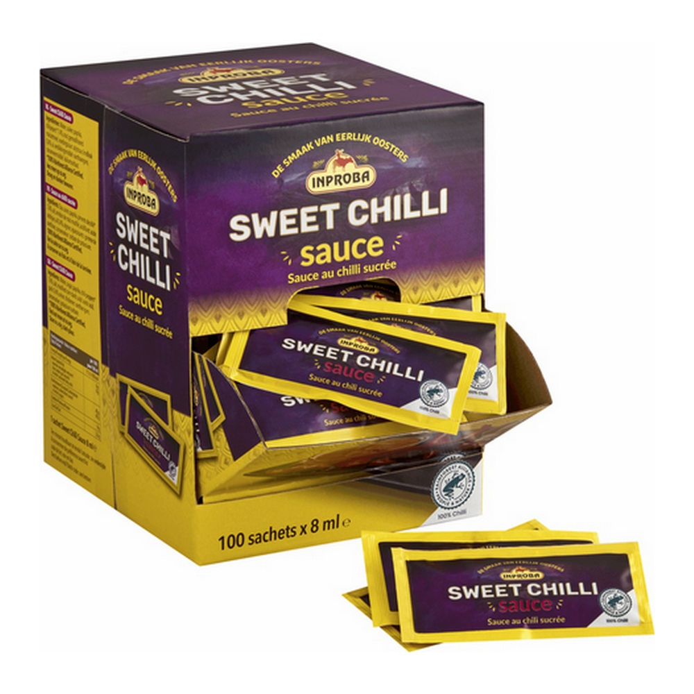Inproba - Sweet Chilisaus Zakje - 100x 8ml
