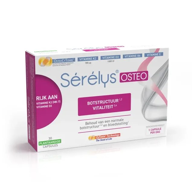 Sérélys Osteo Ondersteuning Botten tijdens de Menopauze 30 Capsules