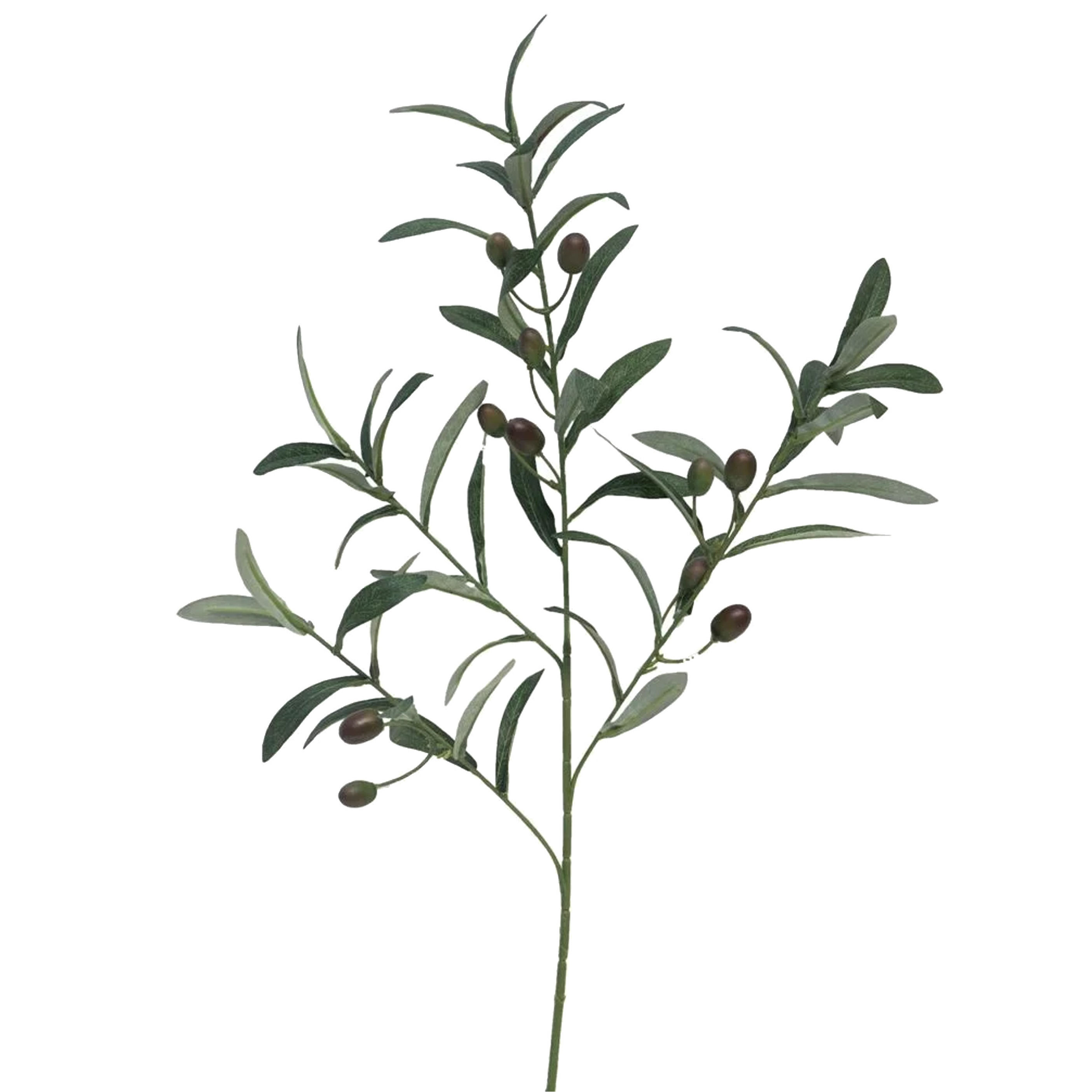Bellatio Design Kunstplant Olijf takken - 75 cm - groen