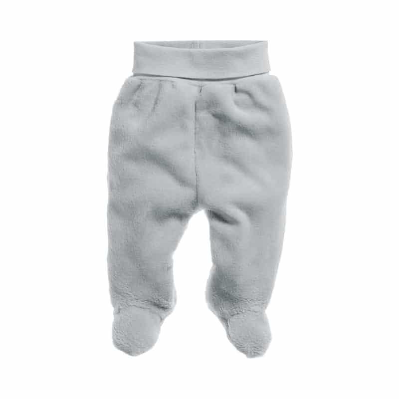 Playshoes Schnizler babybroekje met voetjes fleece Uni Grijs-62