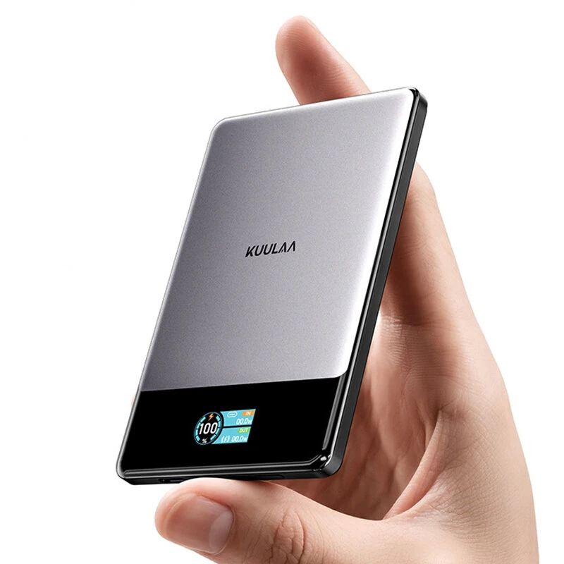 KUULAA KL-YD90 15W 19.35Wh 5000mAh Magnetische Draadloze Krachtbank met Dynamische Digitale Displayfunctie Externe Batte