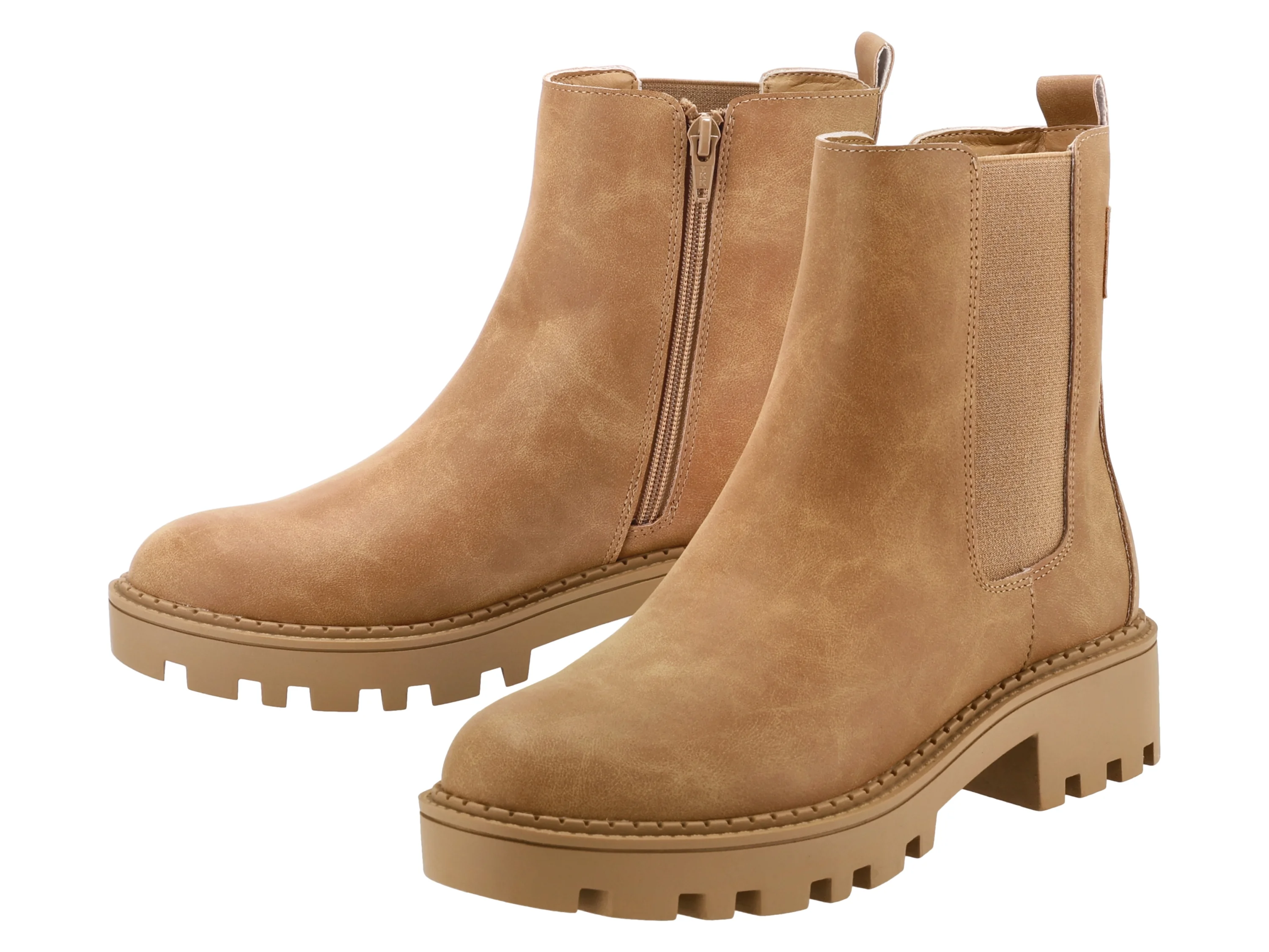 esmara Dames enkellaarsjes (Beige, 37)