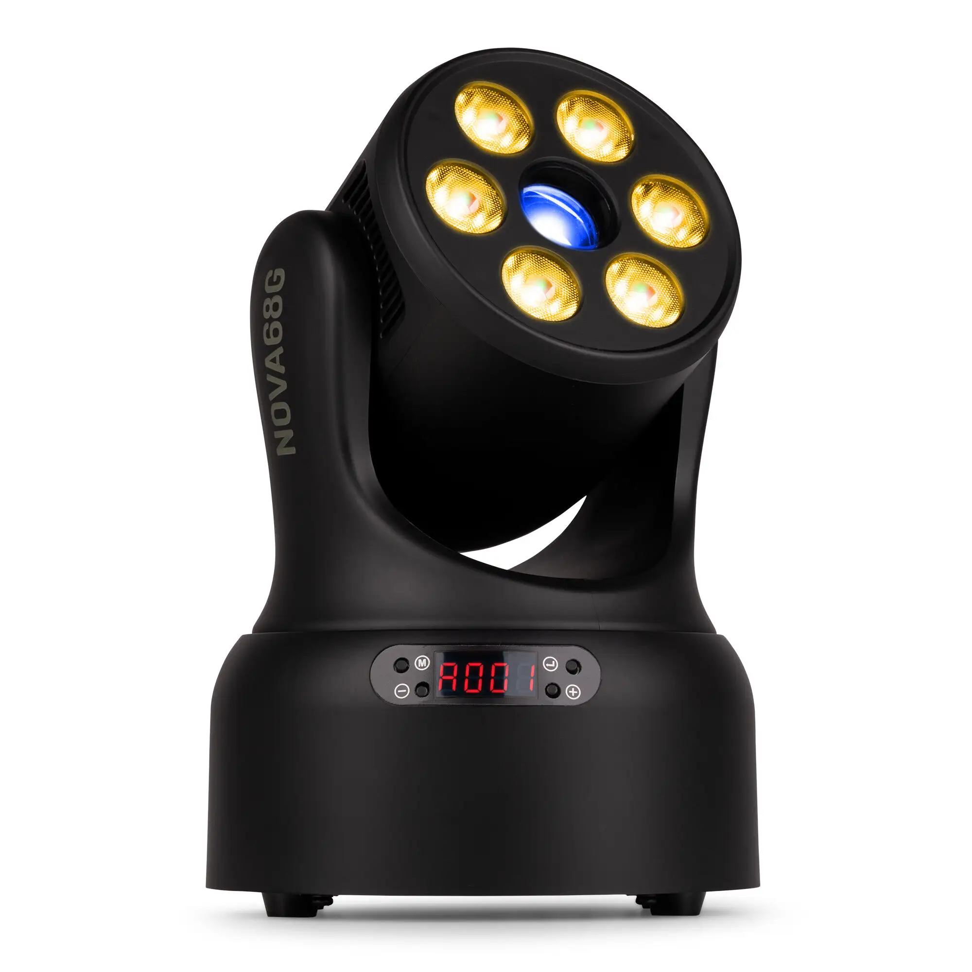 Retourdeal - BeamZ NOVA68G-BK wash moving head met gobo's - Met 6x 8W
